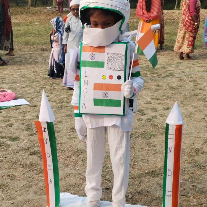 Fancy Dress — Traffic Signal at Children Planet Public School, Bakultala