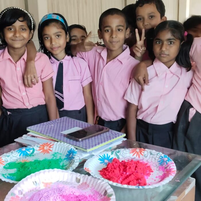 Rangoli & Art Competition at Children Planet Public School, Bakultala